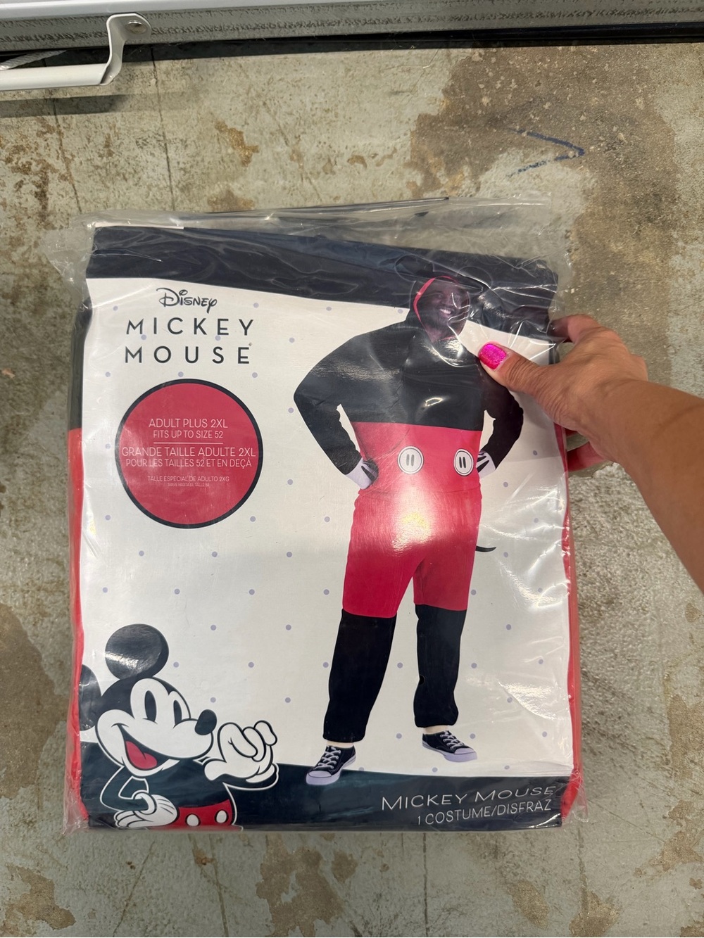 Disney Mickey Mouse Men's Black and Red Costume